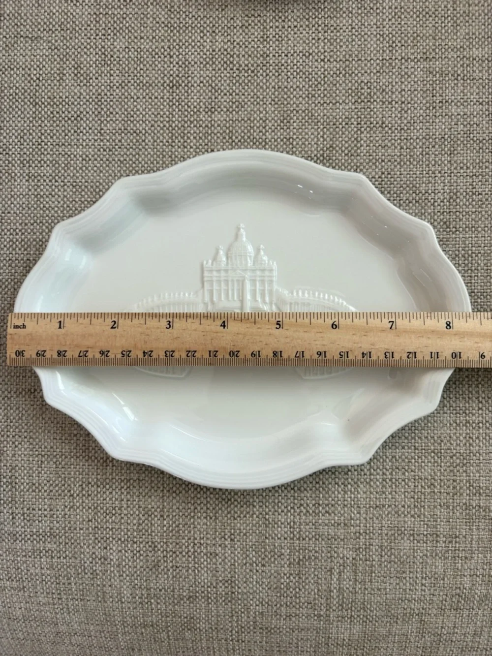 Set of 2 St. Peter’s Basilica Souvenir Plates | Vatican Decorative Wall Plates